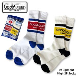 GOODSPEED グッドスピード equipment High 2P Socks 靴下 ソックス 2足セット メンズ レディース ユニセックス GSE-wfr-sck-03 ゆうパケット1点まで発送可能｜bearsstore