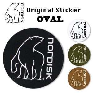 ノルディスク Nordisk　OVAL STICKER　オーバルステッカー シール 円形 丸型　アウトドア スマホ 車 バイク 自転車 OVAL-STICKER 10点までゆうパケット可能｜bearsstore