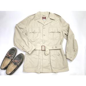 Pre-LANDS’ END期 アメリカ製　ウィリス＆ガイガー　WG-J008　#101005　340ブッシュ・ポプリン　オーストラリアン・ブッシュ・ジャケット　サイズ38　タン