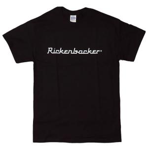 [Lサイズ]Rickenbacker（リッケンバッカー） エレキギター ロゴTシャツ ブラック｜beatbomb-tees