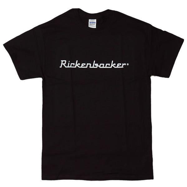 [Mサイズ]Rickenbacker（リッケンバッカー） エレキギター ロゴTシャツ ブラック