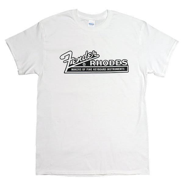 [Lサイズ]Fender Rhodes（フェンダー・ローズ） ロゴTシャツ ホワイト