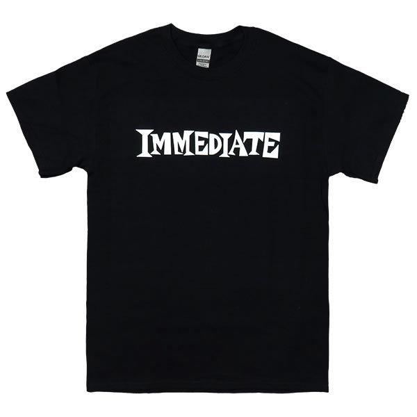 [Mサイズ]Immediate（イミディエイト） Records ロゴTシャツ ブラック