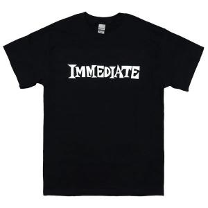 [XLサイズ]Immediate（イミディエイト） Records ロゴTシャツ ブラック｜beatbomb-tees