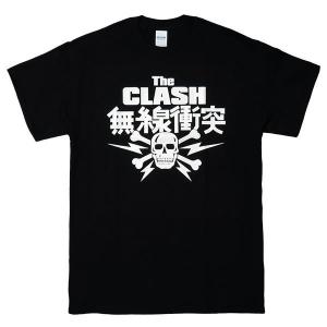[XLサイズ]The Clash（クラッシュ）ジョー・ストラマー着用 無線衝突 本物バージョン完全復刻 パンク Tシャツ ブラック｜beatbomb-tees