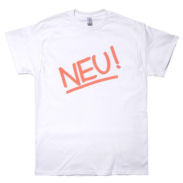 [Lサイズ]NEU!（ノイ！）1stアルバム クラウト・ロック バンドTシャツ ホワイト