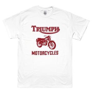 [Lサイズ]Triumph（トライアンフ）ボブ・ディラン・モデル復刻Ｔシャツ バイカー ロッカーズ カフェレーサー エンジロゴ｜beatbomb-tees