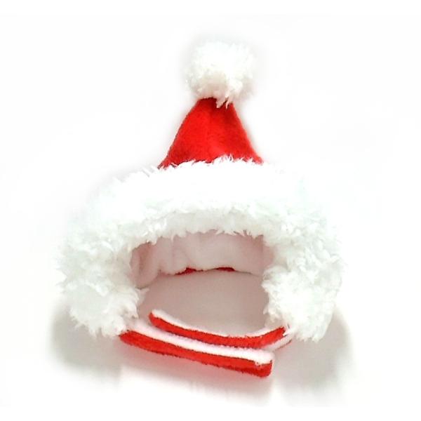 犬猫用コスプレ サンタさんの帽子（赤）クリスマス  変身 ペット用