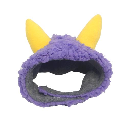犬猫用コスプレ 紫鬼のかぶりもの（帽子） 変身 ペット