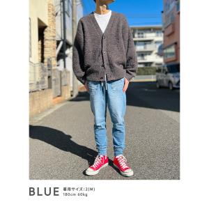 ジョガーパンツ メンズ カットデニム スウェッ...の詳細画像3