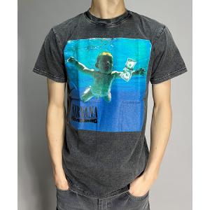 ニルヴァーナ Nirvana Tシャツ 半袖 メンズ レディース バンド ピグメント 加工 半袖Tシャツ ヴィンテージ加工 Tシャツ カートコバーン kurt cobain