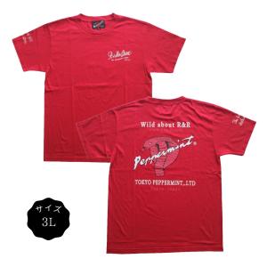 Tシャツ ロカビリーファッション ブランド メンズ おしゃれ 半袖 BACK COBRA TEE 3 RSN-3434 赤 サイズ3L｜beatswing