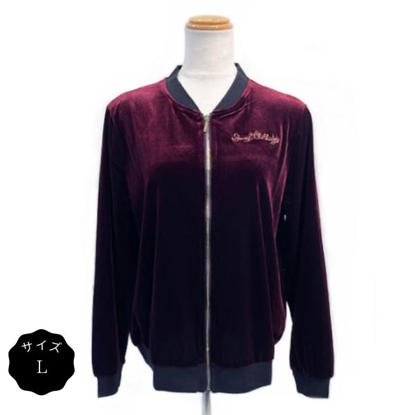 ブルゾン ジャケット レディース Velvet Ladies Zip Jacket サイズL ロカビ...