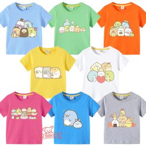 【多色・多柄】春夏新作 子供服 半袖Tシャツ すみっコぐらし 100%綿 ラウンドネック 丸首 男の子 女の子 子ども服 小学生から幼稚園児に最適 80-150cm