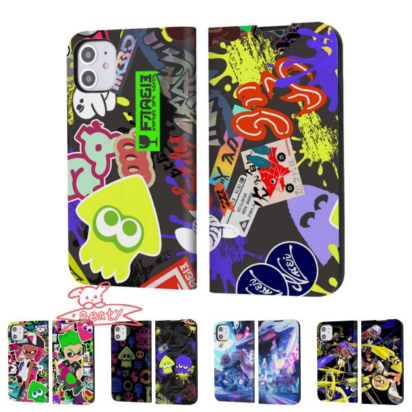 スプラトゥーン スマホケース iPhone ケース 手帳型 SE3 iPhone 14 iPhone...