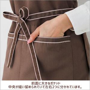 エプロン ショート ワーク 1270 おしゃれ...の詳細画像2