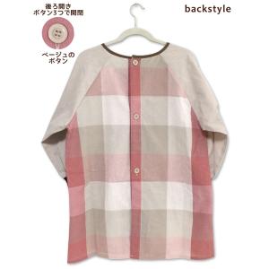 かっぽう着 モフサンド ハムにゃん チェック ...の詳細画像1