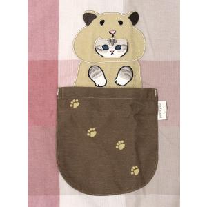 かっぽう着 モフサンド ハムにゃん チェック ...の詳細画像5