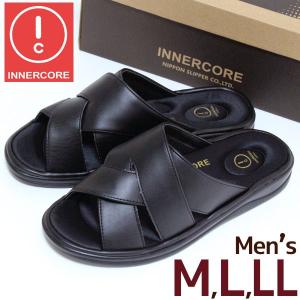 外履きサンダル インナーコア INNERCORE クロスバンド メンズ M,L,LL N3-35｜beau-p