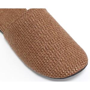 スリッパ Mサイズ 麻風ざっくり織 ポリエステ...の詳細画像3