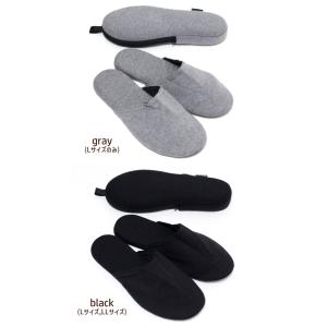 携帯スリッパ フラットタイプ ニット素材 メン...の詳細画像4