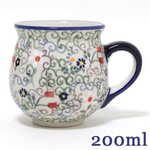 ポーランド食器・陶器 ポーリッシュポタリー りんご柄マグカップS 0