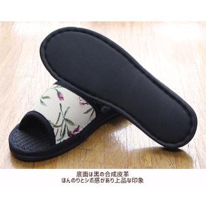 カーネーション柄 備長炭スリッパ 消臭効果 ス...の詳細画像2