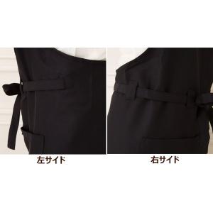 エプロン ポリエステル 前結び ロング丈 P4...の詳細画像2