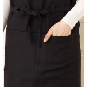 エプロン ポリエステル 前結び ロング丈 P4...の詳細画像3