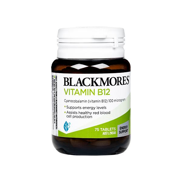 ビタミンB12 100mcg 75錠 1本 ブラックモアズ Blackmores Vitamin B...