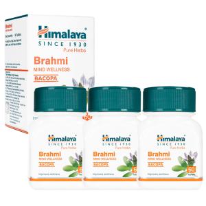 ブラフミ 60錠 3本 ヒマラヤ社 ツボクサ Himalaya Brahmi アーユルヴェーダ ベジタリアン製品 日時指定不可｜beau-store