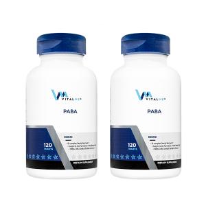 バイタルミー　PABA500mg120錠　2本セット　VitalMe　日差しに負けない肌作り  日時指定不可　送料無料