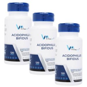 【正規品】 バイタルミー VitalMe アシドフィルス&ビフィズス菌 120錠 3本 Acidophilus Bifidus 日時指定不可 プロバイオティクス｜beau-store