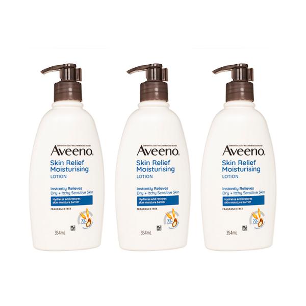 アビーノ スキンリリーフモイスチャライジングローション 3本 354ml Aveeno ボディローシ...