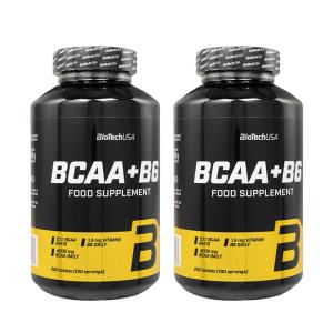 BCAA＋B6 200錠 2本 BioTech USA社 分岐アミノ酸 ビタミンB6 日時指定不可｜beau-store