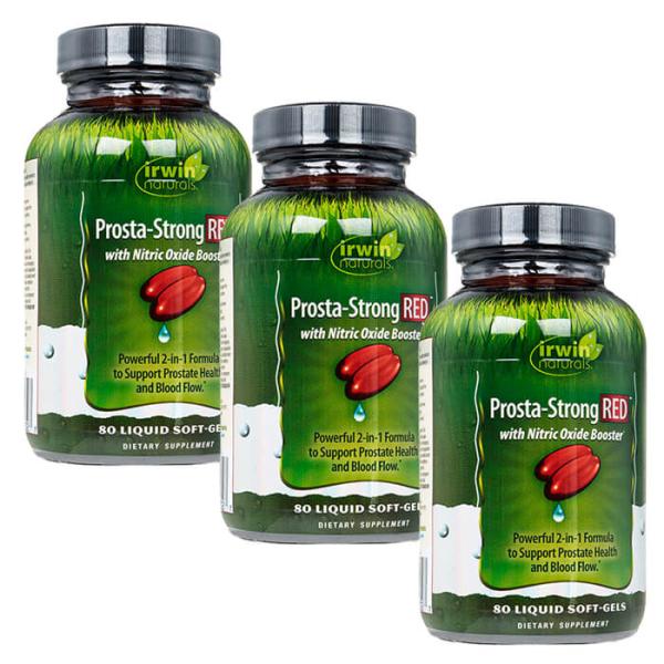 IrwinNaturals プロスタストロングレッド 80錠 3本 アーウィンナチュラルズ Pros...
