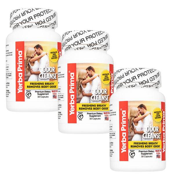 YerbaPrima オダークレンズ 50錠 3本 ヤーバプリマ Odor Cleanse 日時指定...