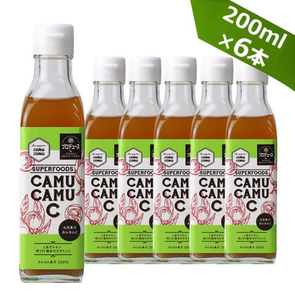 CAMUCAMU C カムカムシー カムカム果汁100％ 200ml お得な6本セット！ アマゾンカ...