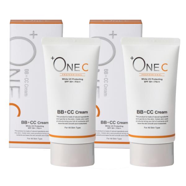 プラワンシー  BB+CCクリームファンデーション 40g 2個セット +ONEC SPF50+ P...
