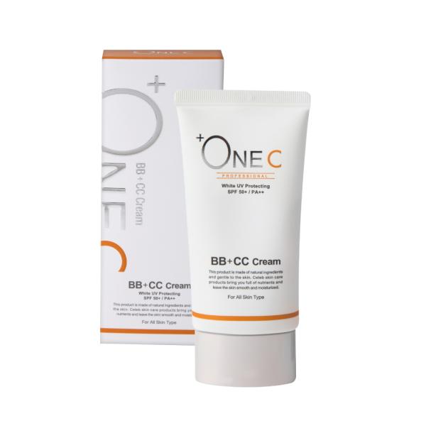 プラワンシー  BB+CCクリームファンデーション 40g 1個 +ONEC SPF50+ PA++...