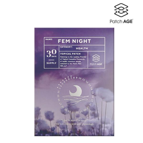 PatchAGE FEM NIGHT パッチエイジ フェムナイト 30パッチ入り シート パッチ型 ...