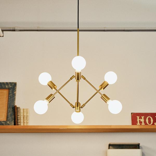 ペンダントライト 照明器具 おしゃれ シーリングライト 6灯 10畳 8畳 電球付き リビング照明 ...