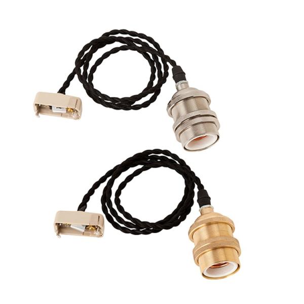 ジェネラル 1灯用ソケット 黒ねじりコードタイプ メルクロス BRID 照明器具 おしゃれ 北欧 天...