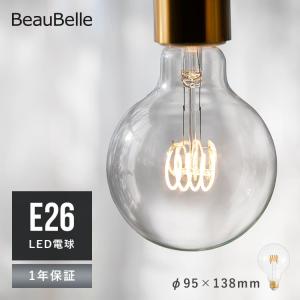 LEDフィラメント電球 E26 40W型 全配光 クリアタイプ 4W 440LM 電球色