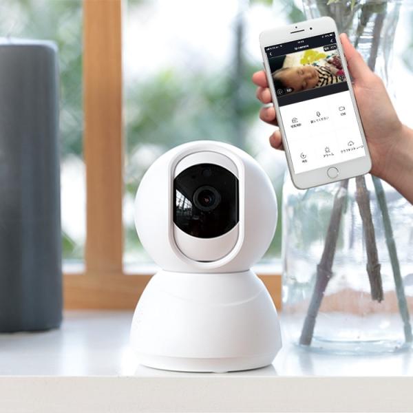 スマホで確認 見守りカメラ TOLIGO トリゴ ベビーカメラ スマートカメラ 防犯カメラ 遠隔 家...