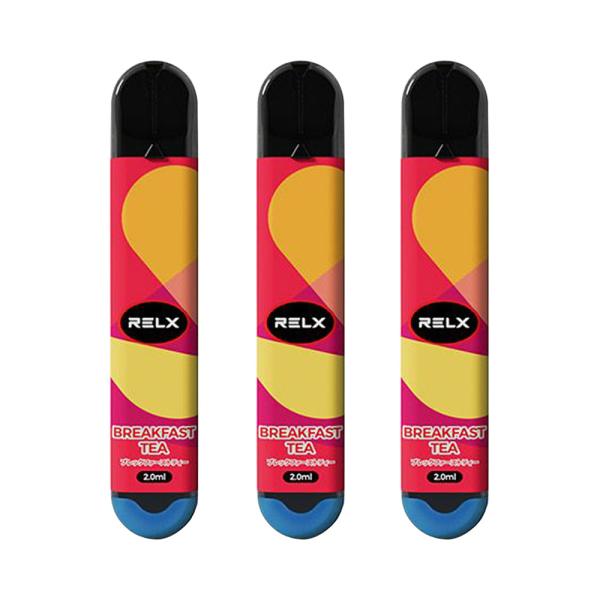 3本セット RELX 電子シーシャ ブレックファーストティー BREAKFAST TEA リレックス...