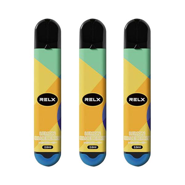 3本セット RELX 電子シーシャ レモン＆ブルーベリー LEMON BLUEBERRY  リレック...
