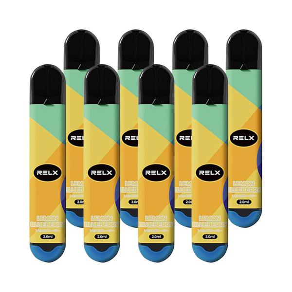 8本セット RELX 電子シーシャ レモン＆ブルーベリー LEMON BLUEBERRY  リレック...