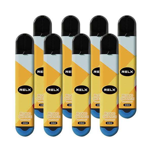 8本セット RELX 電子シーシャ ブラッドオレンジ BLOOD ORANGE リレックス 使い捨て...