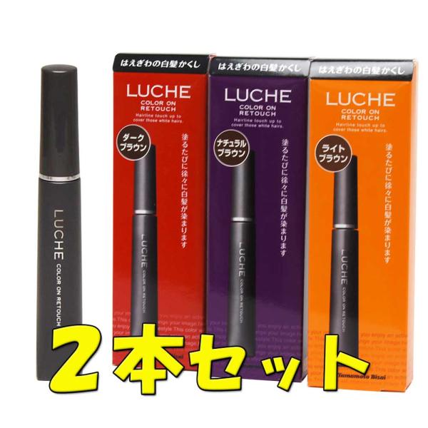 【２本セット】ラッチェカラーオンリタッチ　15ml　選べる3色（マスカラ式白髪染め）【送料無料・定形...